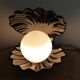 Shell lamp in ceramic and opaline