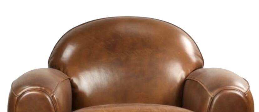 Vintage leather club armchair