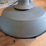 Grey metal industrial lamp