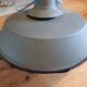 Grey metal industrial lamp