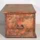 Antique painted trunk with floral motifs (c.1920) #32