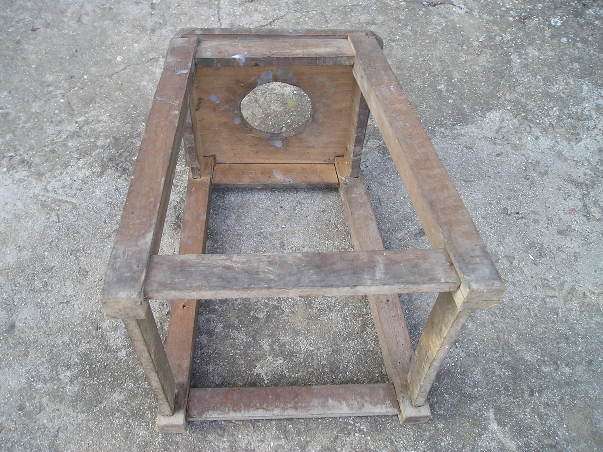 Old wooden stool