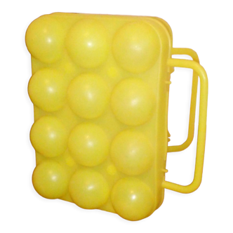 Vintage egg carton yellow