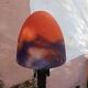 Art Deco Mushroom Lamp Obus glass paste Muller, wrought iron