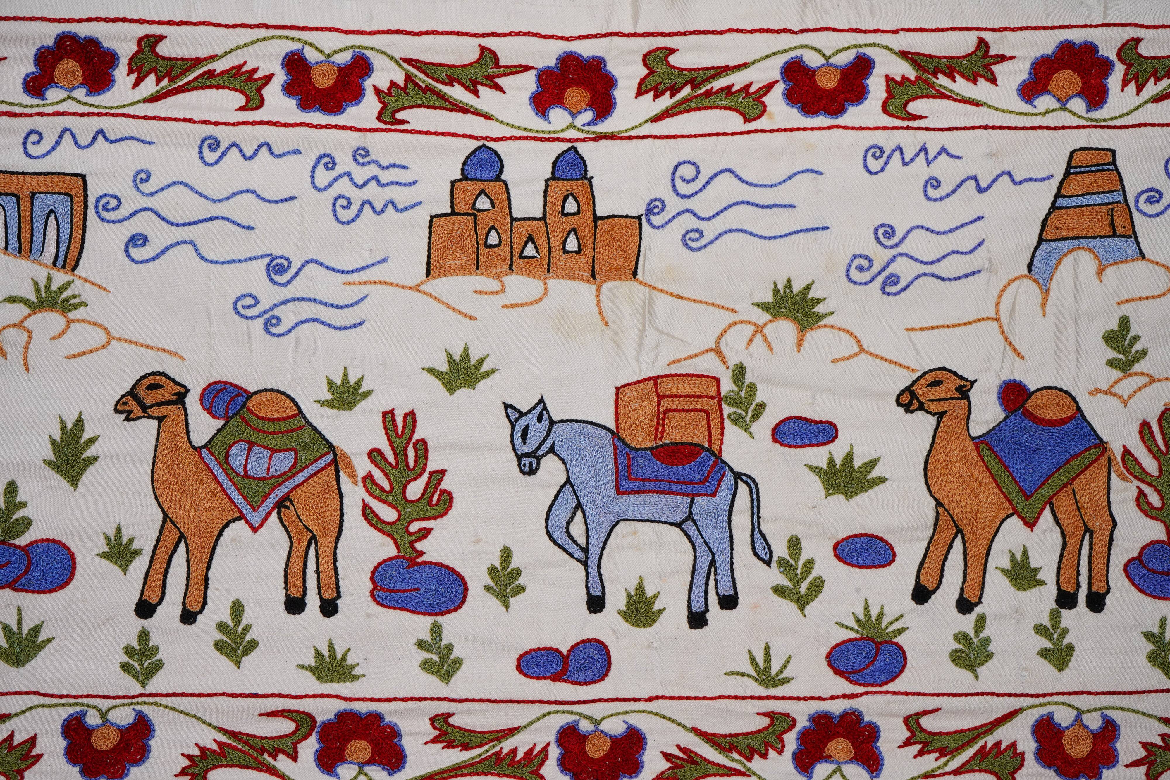 Tapis turc vintage noué à la main