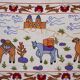 Tapis turc vintage noué à la main