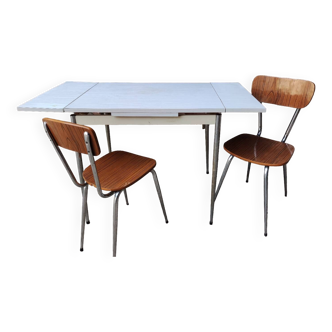 Formica table and chair