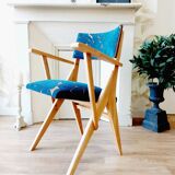 Small bridge armchair with a vintage look redone