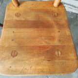 Pair of solid wood bistro chairs