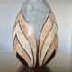 Art Deco style lamp in marble veneer and brass from the 70s