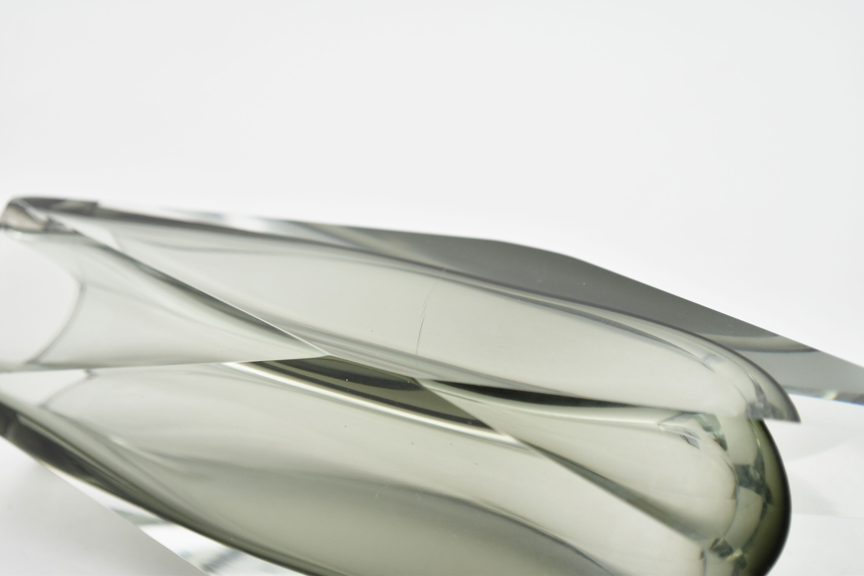 Vase sommerso en verre du Murano vintage