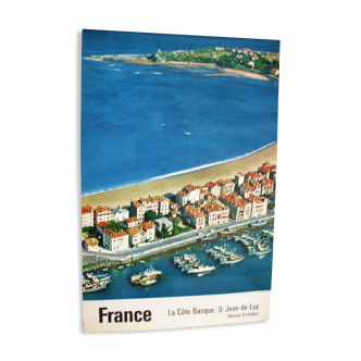 Affiche saint jean de luz années 1960