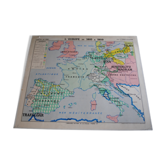 Vintage Europe school map
