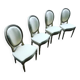Set of 4 upholstered chairs 70/80s