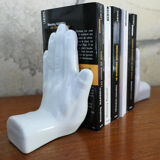 Pair of hands ceramic bookends 1970-80 Netherlands