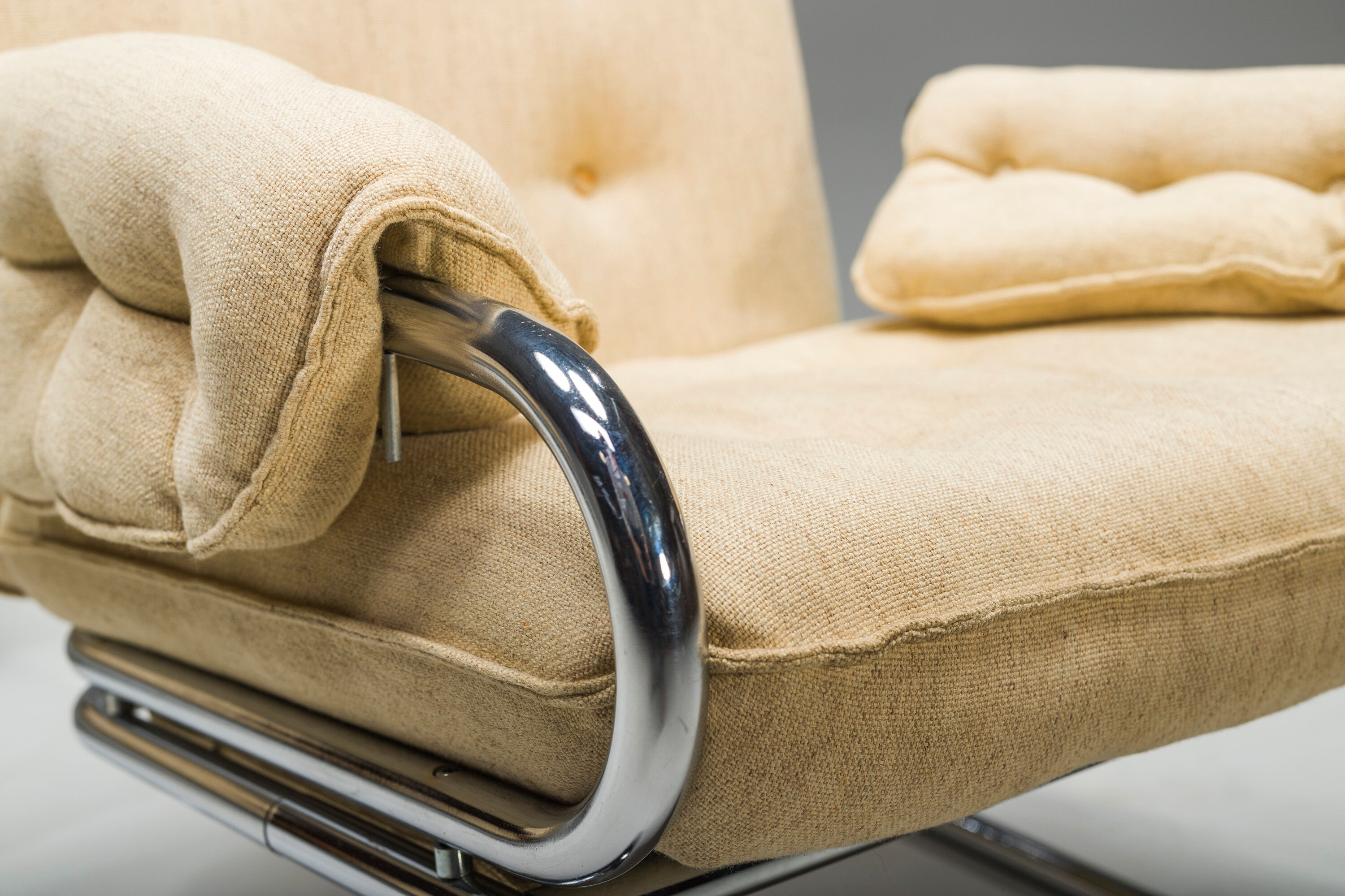 Three-Seater Borkum Sofa and Armchairs by Johan Bertil Häggström for Ikea, 1970s, Set of 2