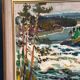 Original Swedish Oil On Panel – “Forsande Vatten” By Paul Sahlin
