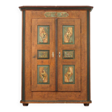 Armoire de mariée peinte d'art populaire 1846