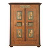 Painted Folk Art Bridal Cabinet 1846
