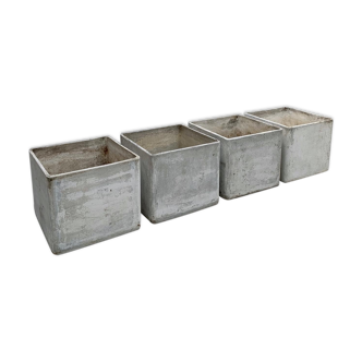 Set of 4 planters, 50s