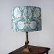 Bird and flower lampshade, William Morris style.