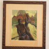 African landscape (Cameroon) pastel on paper