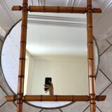 barber mirror style bamboo XXth