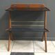 Table d'appoint en verre opaxit noir dans le style danois