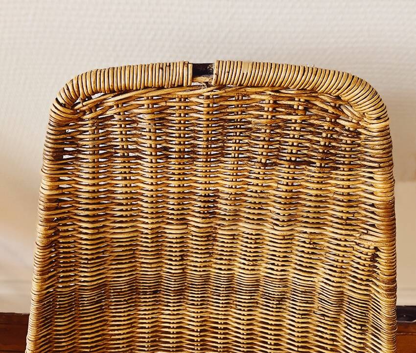 Ensemble de 5 chaises "Basket" par Gianfranco Legler, années 1950