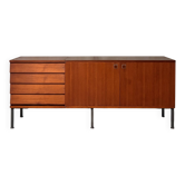 XL sideboard teak Paolozzi Monopoly vintage 1960s