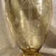 Amber vase with engraved decoration