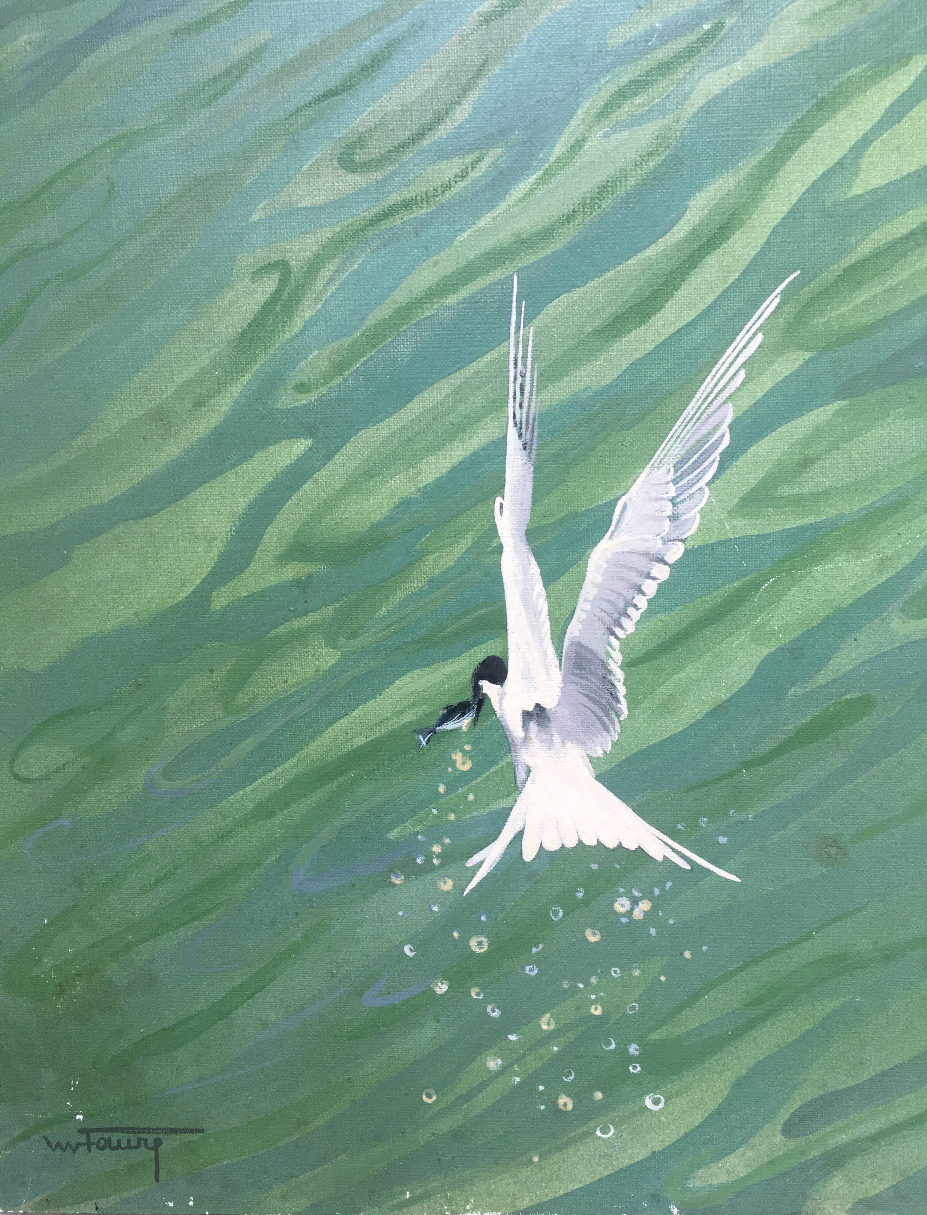 Table HSP "The Fisherman's Bird" 1978 by Michel Faura (1911-1997)