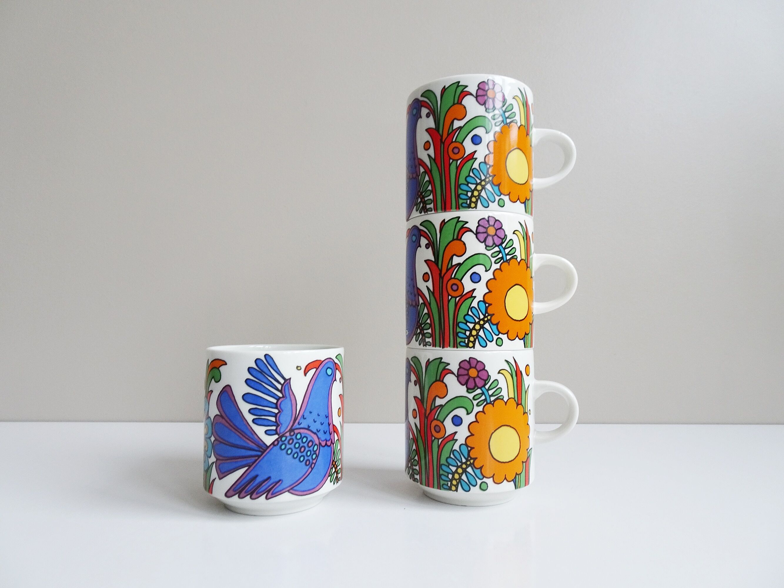 Villeroy and Boch Acapulco mugs, set of 4