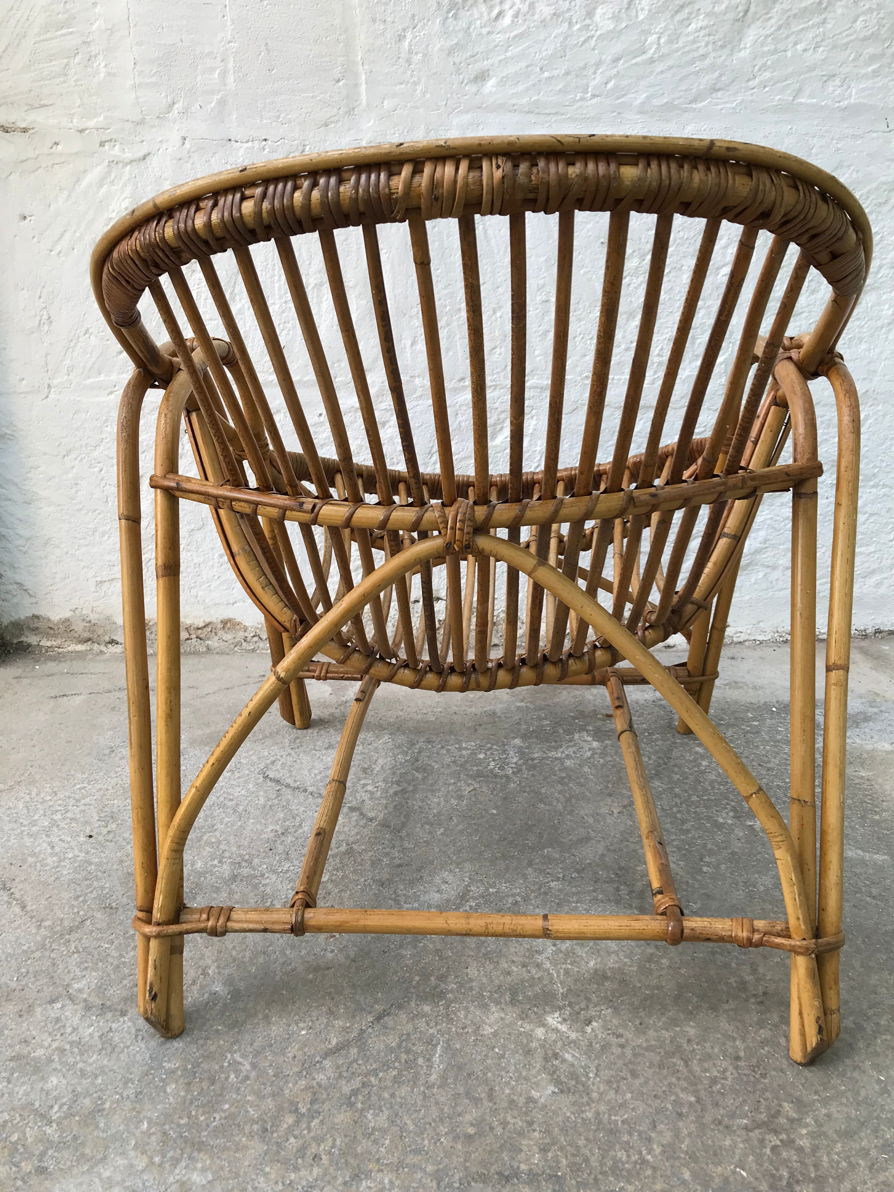 Armchair basket Adult rattan