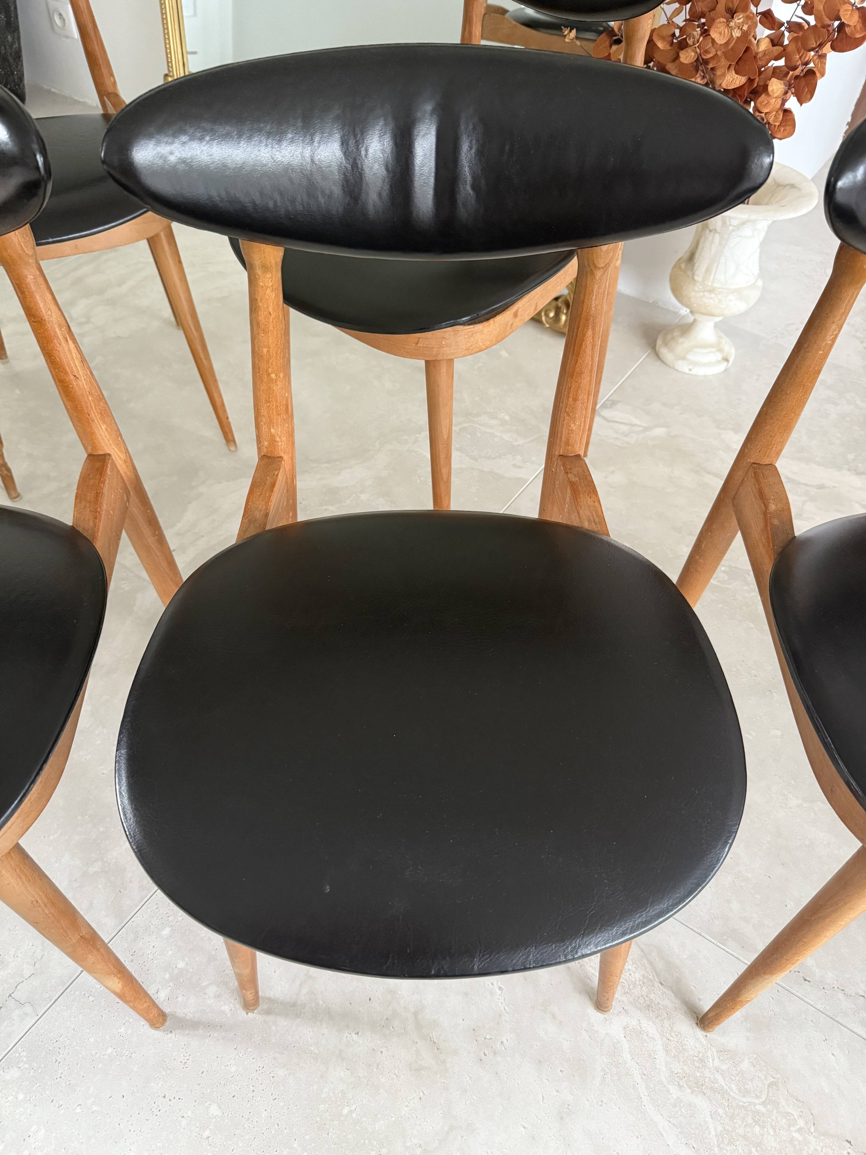 Lot de 5 chaises Baumann Licorne