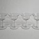 Ensemble de 4 coupes à champagne en cristal gravé 12 cm