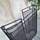 Large old fireplace 3 panels in iron forged height 77 cm