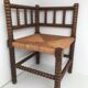 Fauteuil d'angle ancien vintage