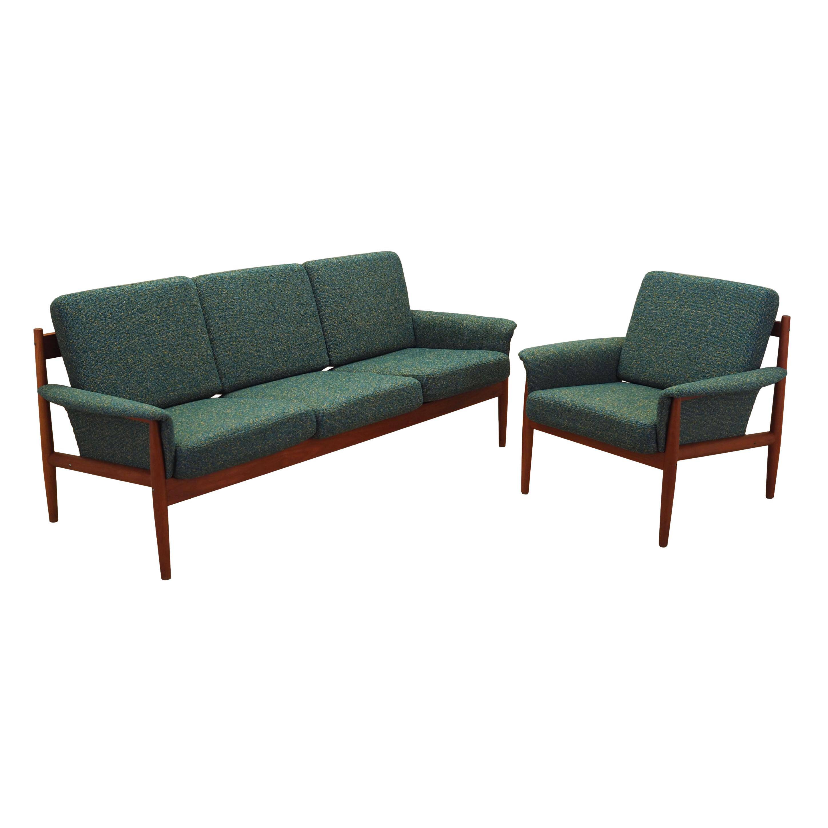 Salon, design danois, années 1960, designer : Grete Jalk, fabricant : Fra