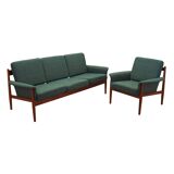 Salon, design danois, années 1960, designer : Grete Jalk, fabricant : Fra