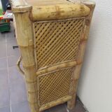 Bamboo and rattan chest of drawers