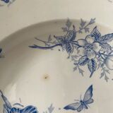 Set of 9 hollow plates 1900 "Butterfly" FF Pexonne