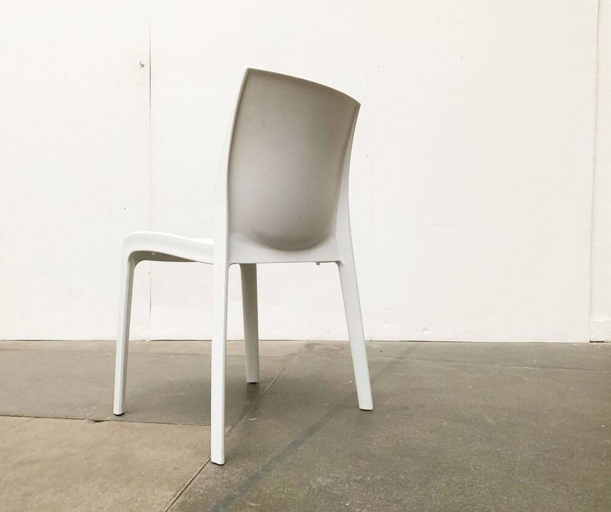 Stackable plastic auxiliary chair Italian Rome