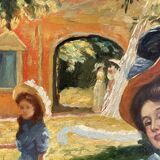 Oil on panel after Oscar Arthur Bluhm 99x73cm