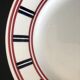 Compotier basque porcelaine rouge et bleu