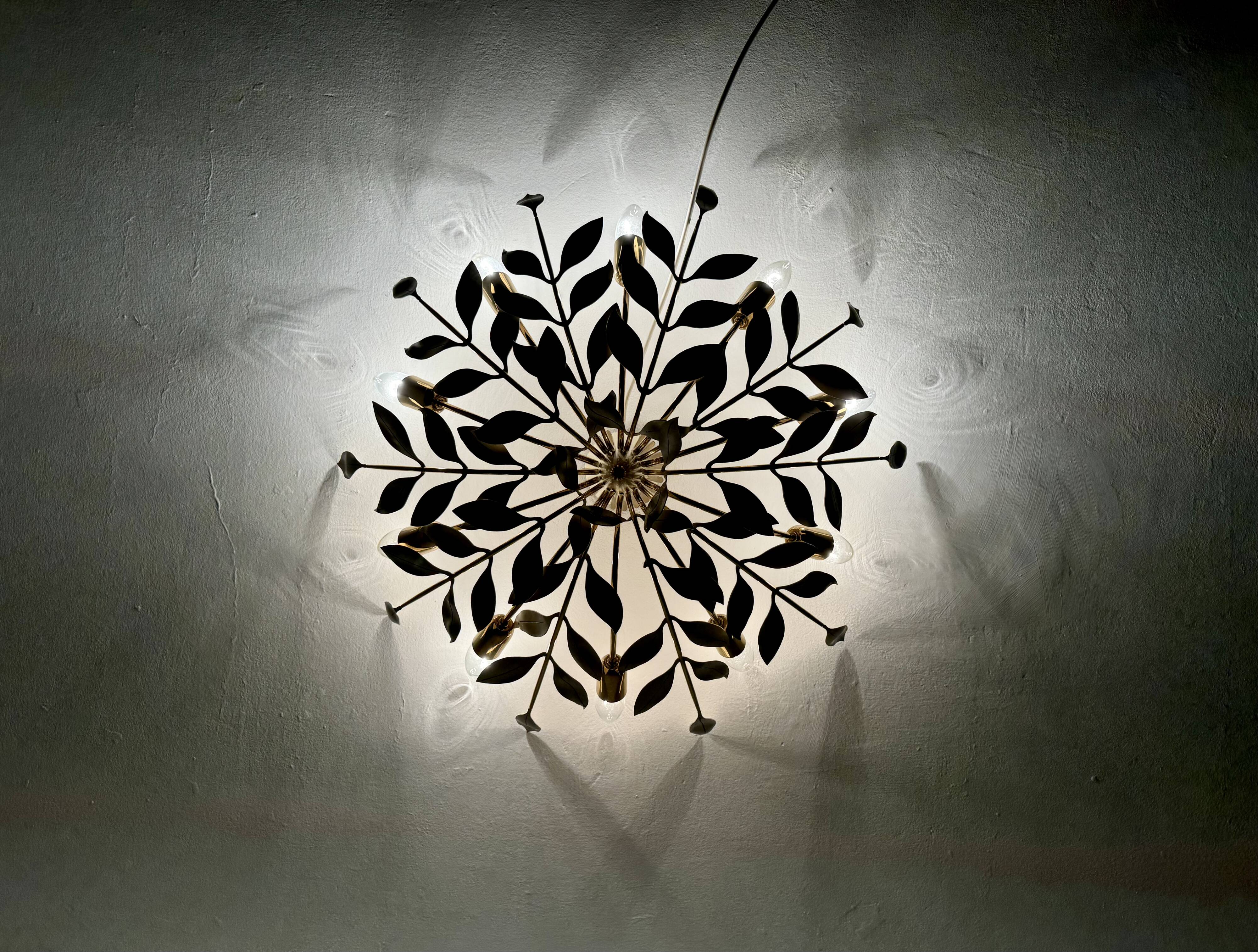 Flush Chandelier by Vereinigte Werkstätten Munich