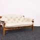 Mid century vintage Hungarian 'Senator' tufted leather 2-seater sofa, 1986