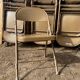 Chaises pliantes en métal