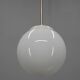 1940s Opaline Glass Globe Pendant Light | Vintage Ceiling Lamp | Rewired