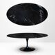 Originele Knoll Tulip ovale 198x121cm Nero Marquina glanzend in NIEUWSTAAT!
